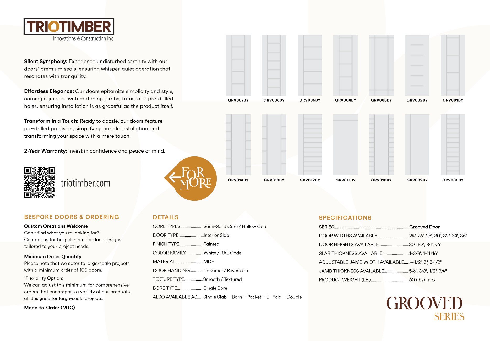 TrioTimber Interior Doors Catalog, page 12 of 22